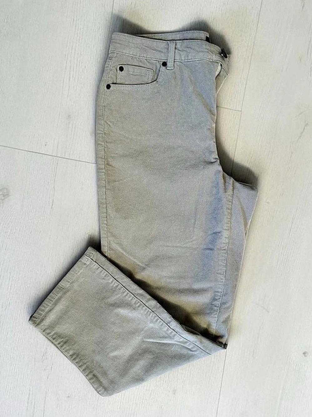 Jones New York Women's Ankle Pants in Corduroy Beige Size 10